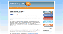 Desktop Screenshot of blog.terrashop.de