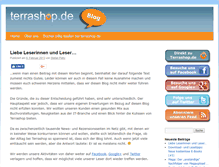 Tablet Screenshot of blog.terrashop.de